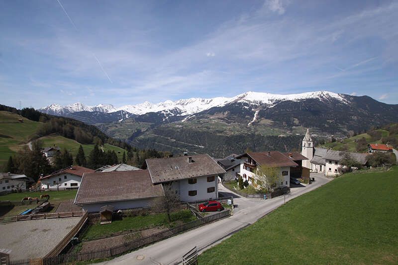 Ausblick vom Appartement 3 im Haus Karlspitz