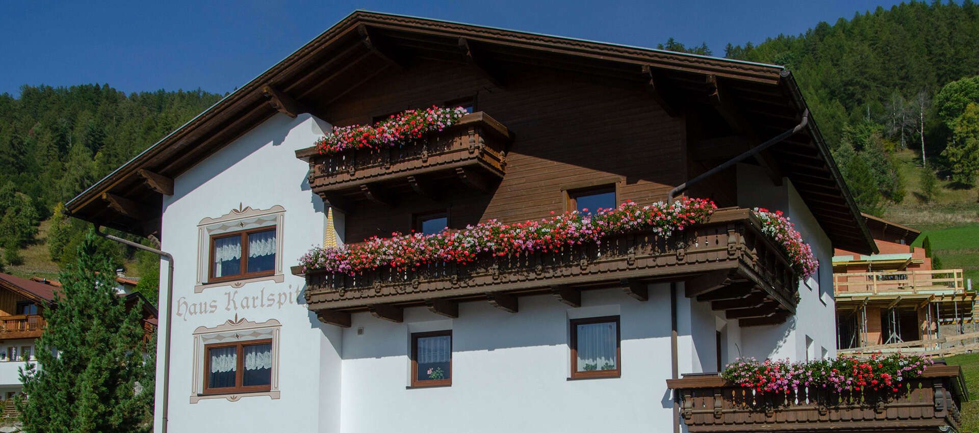 Haus Karlspitz im Sommer in Fendels im Kaunertal Tirol